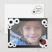 Ladybug-Lijst Briefkaart (Voorkant / Achterkant)