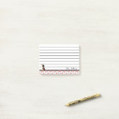 Ladybug Lined Post-it® Notes (Op bureau)