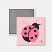Ladybug "Little Lady" koelkast Magnet (Voorkant / Achterkant)