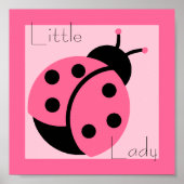 Ladybug "Little Lady"-printer Poster (Voorkant)