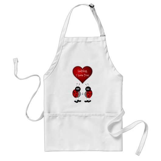 Ladybug Love Apron Standaard Schort (Voorkant)