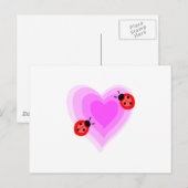 Ladybug Love Briefkaart (Voorkant / Achterkant)