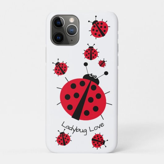 Ladybug Love Girly Fun Cute Cartoon Case-Mate iPhone Case (Achterkant)