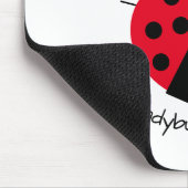 Ladybug Love Girly Fun Cute Cartoon Muismat (Hoek)