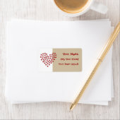 Ladybug Love Heart Etiket (Insitu)