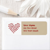 Ladybug Love Heart Etiket (Insitu)