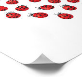 Ladybug Love Heart Poster (Hoek)