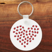 Ladybug Love Heart Sleutelhanger (Voorkant)