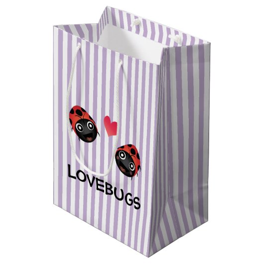 Ladybug Love Medium Cadeauzakje (Voorkant Gekanteld)