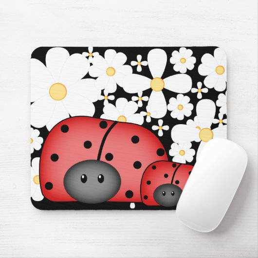 Ladybug Love Mousepad Muismat (Met muis)