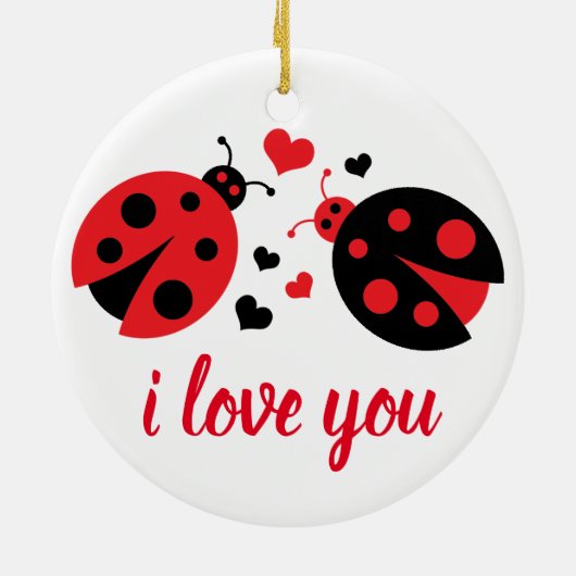 Ladybug Love Ornament (Achterkant)