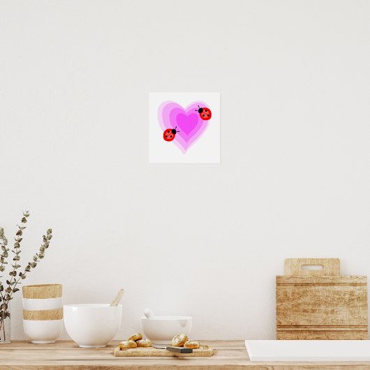 Ladybug Love Poster (Keuken)
