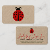 ladybug love visitekaartje (Voorkant / Achterkant)