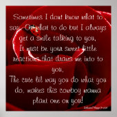 Ladybug Love with Poem Poster (Voorkant)