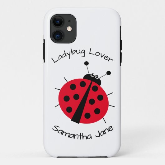 Ladybug Lover Girly Fun Schattigee Cartoon Case-Mate iPhone Case (Achterkant)