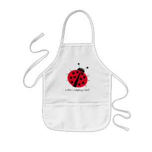 Ladybug Lovers Cute Cartoon Fun Red Girly Kinder Schort