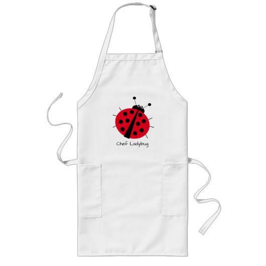 Ladybug Lovers Cute Cartoon Fun Red Girly Lang Schort (Voorkant)