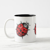 LadyBug Lovers Mug Tweekleurige Koffiemok (Links)
