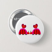 Ladybug Lovers Ronde Button 5,7 Cm (Voorkant /achterkant)