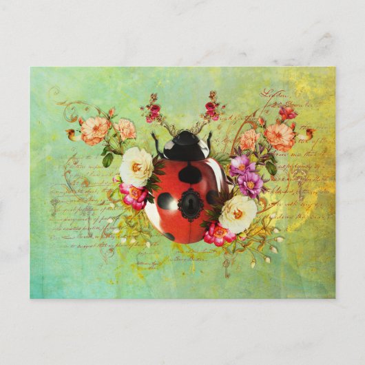 Ladybug Luck Briefkaart (Voorkant)
