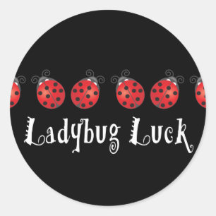 Ladybug Luck Ronde Sticker