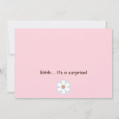 Ladybug Lullaby/Butterfly Baby shower Invitation Kaart (Achterkant)