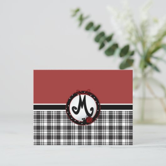 Ladybug M Briefkaart (Staand voorkant)