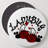 Ladybug Magnet Ronde Button 6,0 Cm (Voorkant /achterkant)