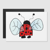 Ladybug Magnetische Uitnodiging (Voorkant / Achterkant)