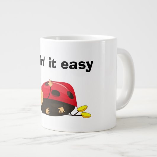 LADYBUG: "MAKKELIJK MAKEN" GROTE KOFFIEKOP (Voorkant rechts)