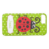 Ladybug meisjes naam groen rood Case-Mate iPhone case (Achterkant (Horizontaal))