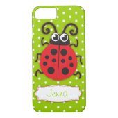 Ladybug meisjes naam groen rood Case-Mate iPhone case (Achterkant)