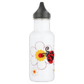 Ladybug meisjes noemen rode gele drinken fles (Links)