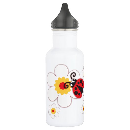 Ladybug meisjes noemen rode gele drinken fles (Links)