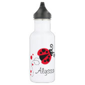 Ladybug meisjes noemen rode harten drinken fles (Rechts)