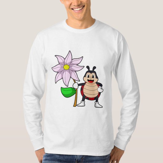 Ladybug met Flower.PNG T-shirt (Voorkant)