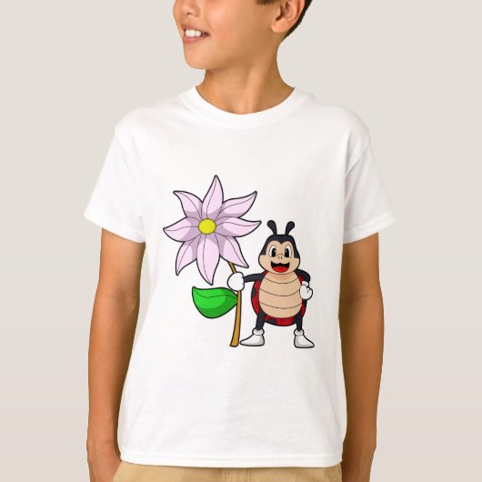 Ladybug met Flower.PNG T-shirt (Voorkant)