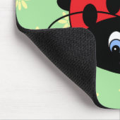 Ladybug met Flowers Mousepad Muismat (Hoek)