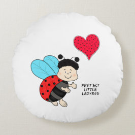 Ladybug met hart rond kussen