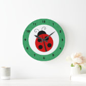 Ladybug met Polka Dots Design Large Clock Grote Klok (Huis)