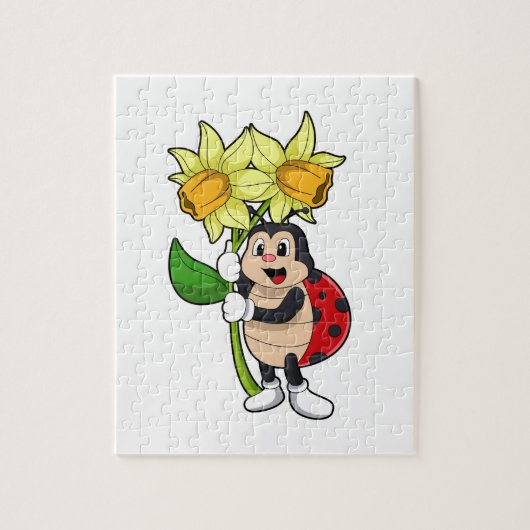 Ladybug met ventilator legpuzzel (Verticaal)