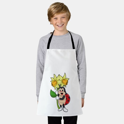 Ladybug met ventilator schort (Gedragen)