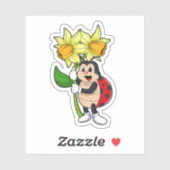 Ladybug met ventilator sticker (Vel)
