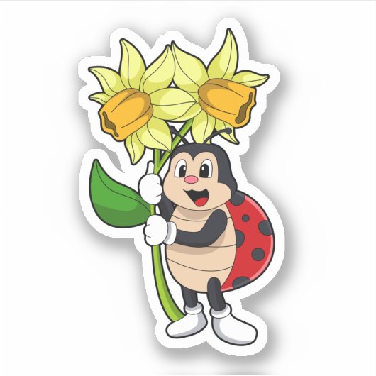 Ladybug met ventilator sticker (Voorkant)