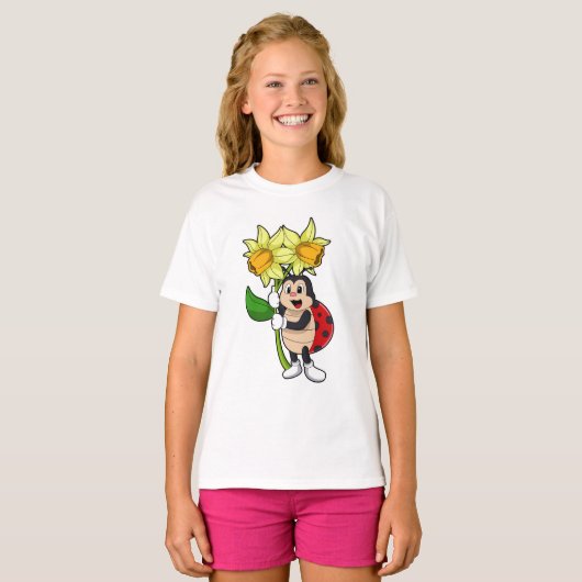 Ladybug met ventilator t-shirt (Voorkant volledig)