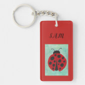 Ladybug met woorden sleutelhanger (Voorkant)