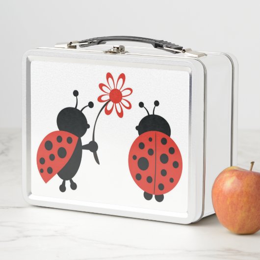Ladybug Metal Lunch Box (In situ)