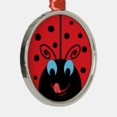 Ladybug Metalen Ornament (Rechts)