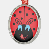 Ladybug Metalen Ornament (Links)