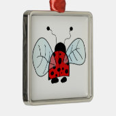 Ladybug Metalen Ornament (Rechts)